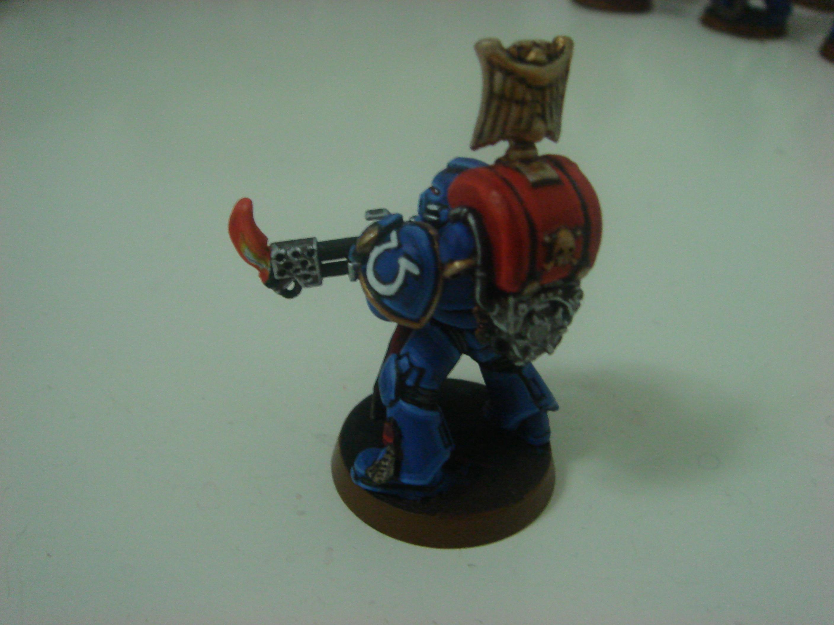 Conversion, Flamer, Flames, Fuel Tank, Ultramarines Marine with